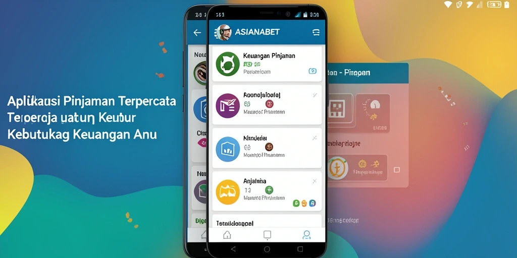 Tampilan antarmuka ASIANABET yang user-friendly untuk pinjaman.