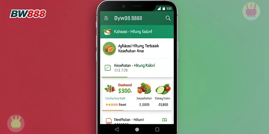 Antarmuka pengguna BW888 yang praktis untuk menghitung kalori.