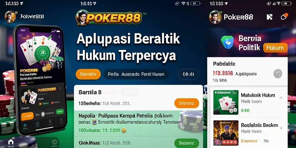 Tampilan antarmuka modern dari POKER88 untuk berita Politik Hukum.