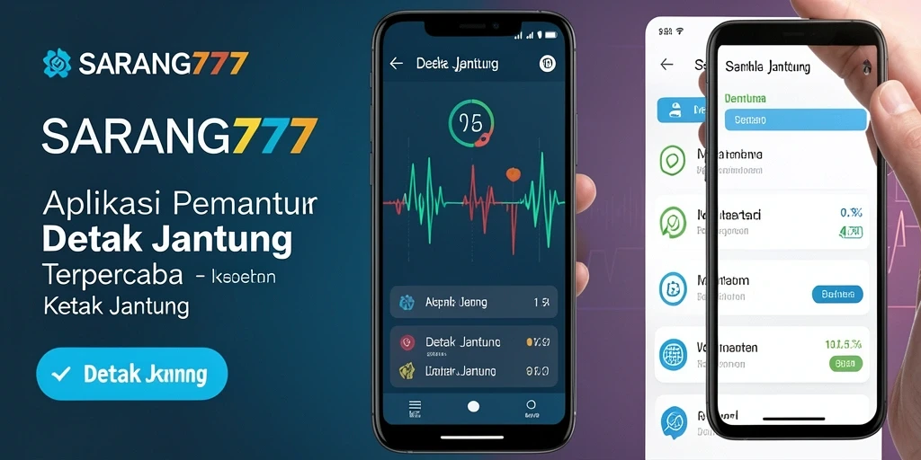 Screenshot tampilan antarmuka aplikasi Detak Jantung SARANG777.