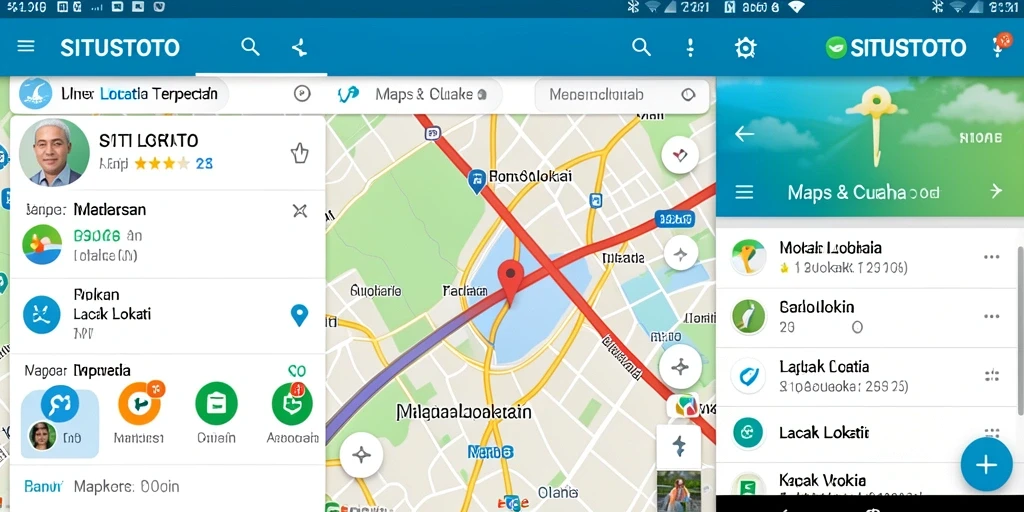 Tampilan antarmuka aplikasi Lacak Lokasi SITUSTOTO yang user-friendly.